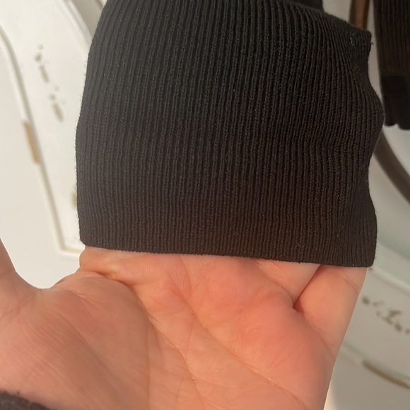 BANANA REPUBLIC STRETCH COTTON CARDIGAN BLACK/WHITE SIZE SMALL - Picture 5 of 10